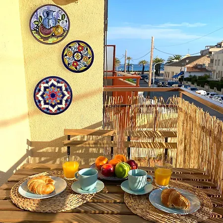 Beach Flat With Terrace Sant Salvador Esterno foto